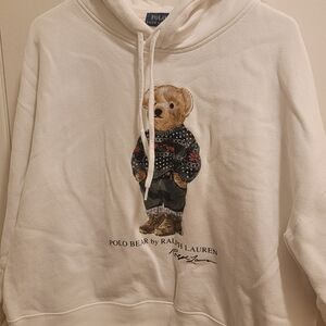 Polo by Ralph Lauren White Bear Graphic Hoodie